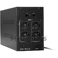 Источник бесперебойного питания ExeGate SpecialPro Smart LLB-2000.LCD.AVR.EURO.RJ/2000 ВА/1200 Вт/4xCEE 7 (евророзетка)