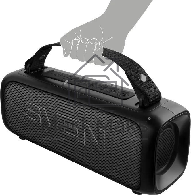 Портативная колонка SVEN PS-235 черный 12W 2.0 BT 3600mAh (SV-022075)