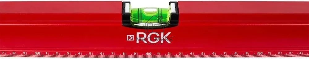 Уровень RGK U6060 пузырьковый 2глаз. магнит. красный (777858)