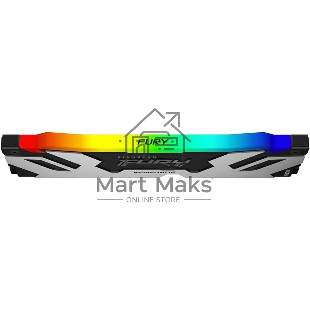 Оперативная память Kingston Fury Renegade, DDR5, 48GB (1x48GB), 6400MHz, CL32, DIMM, с радиатором, RGB, серебристый/черный