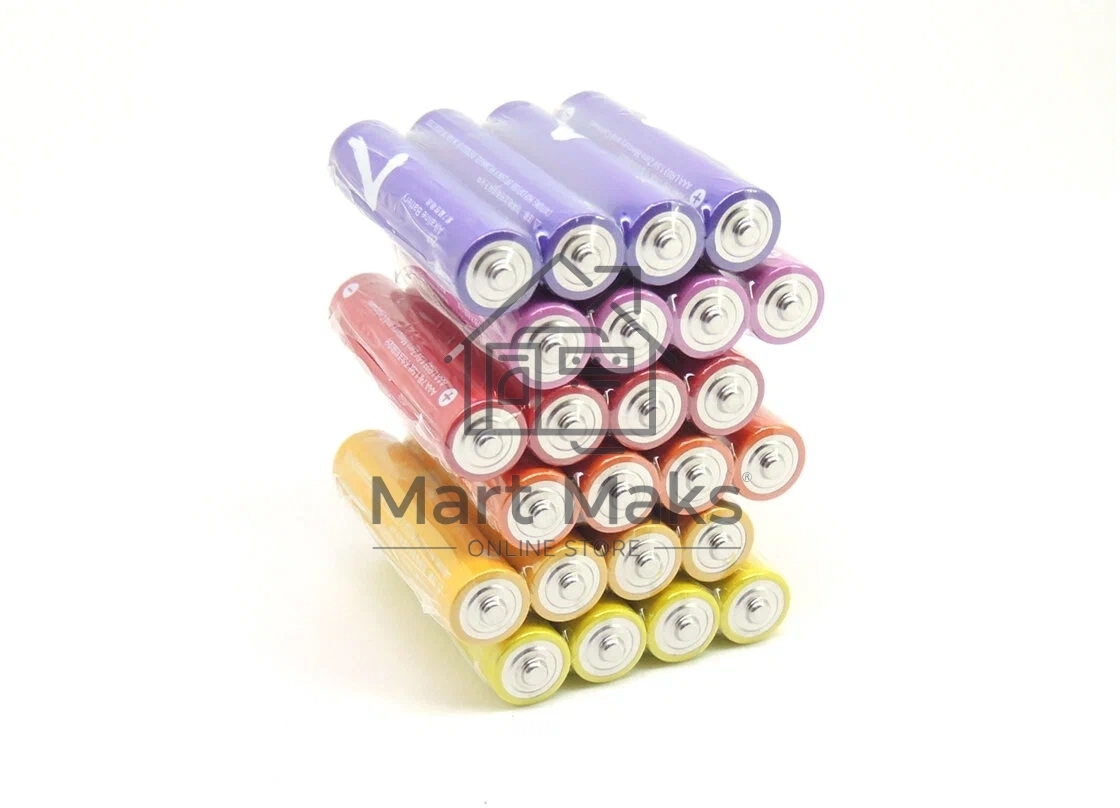 Батарея CUKTECH AAA rainbow alkaline 24 pellet