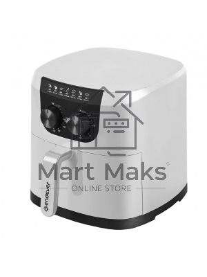 Аэрогриль Endever Skyline AF-126, белый, мощность 1800 Вт, объем 4,5 л, механическое панель управления, температура 80-200 С, 2 шт/уп.