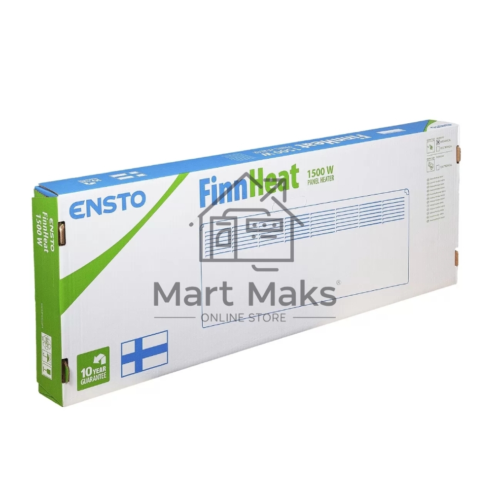 Конвектор ENSTO Lammitin EPHLM15PR белый, 1500 Вт, 24 м2, термостат