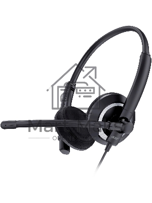 Наушники с микрофоном Acer OHW307 черный 1.8м накладные оголовье (ZL.HDSEE.002)