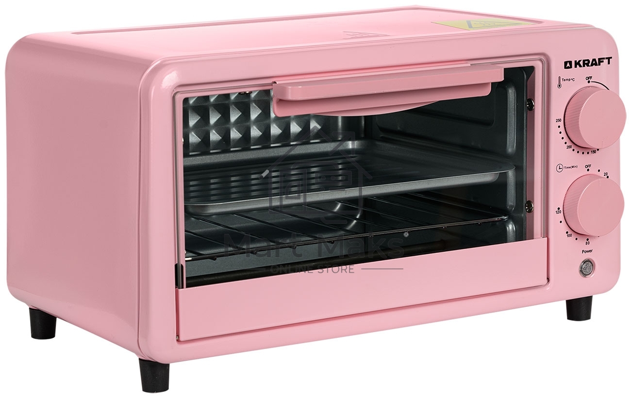 Мини-печь Kraft KFC-MO 90 HP 9 л, 600 Вт, розовый