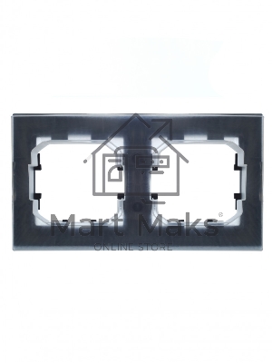 Рамка 2-местная IEK BRITE РУ-2-БрМ-44 IP44 маренго