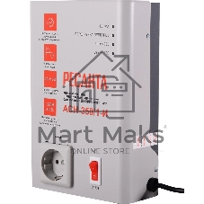 Стабилизатор напряжения Ресанта АСН-350/1-И 0.35кВА однофазный белый (63/6/74)