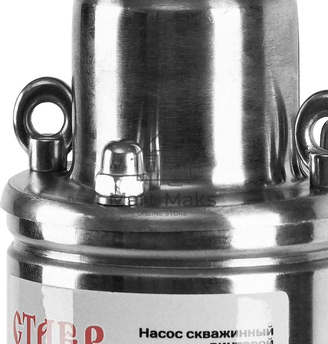 Насос скважинный винтовой 1000Вт, производительность 30л/мин, СТАВР 3-НСВ-100/1000, высота подъема 100м, давление 10бар, глубина погружения 70м, максимальный размер частиц 2мм, внешний диаметр (с кожухом) 77мм, диаметр выходного патрубка G 1', длина кабел