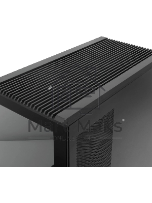 Компьютерный корпус без блока питания HSPD F711-TGbK-ARGB, Panoramic Full Tower, черный, TG, 0.7 SPCC, 4x120мм ARGB ATX, mATX, mITX 190/420/280мм 2x2.5