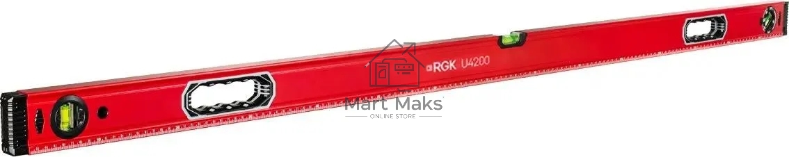 Уровень RGK U4200 пузырьковый 3глаз. магнит. (751988)