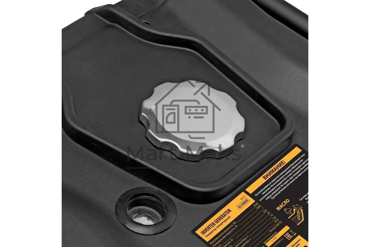 Электрогенератор бензиновый инверторный Denzel GS-5500iSE, 5.5 кВт, 78 дБ, 47 кг