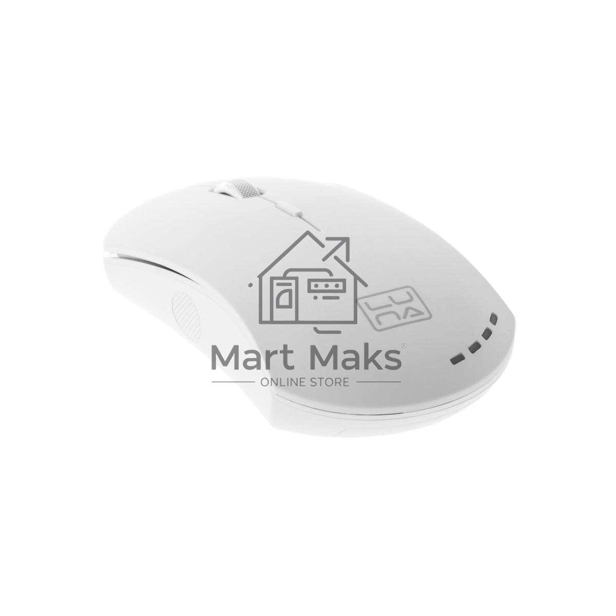 Мышь беспроводная Qumo Office Luna M74 белый, 1600 dpi, радиоканал, USB, кнопки - 6