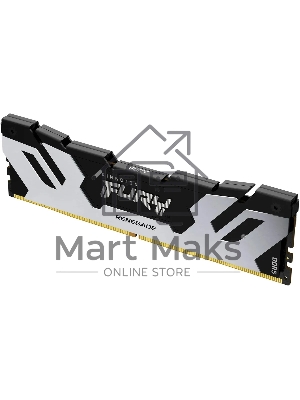 Оперативная память Kingston Fury Renegade, DDR5, 32Gb (1x32GB), 6400MHz, CL32, DIMM, радиатор, серебристый/черный