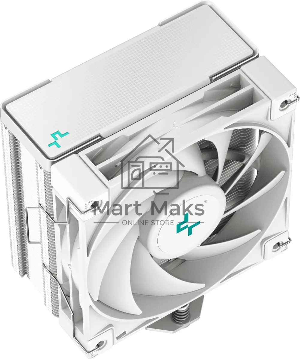 Кулер для процессора DEEPCOOL AK400 WH белый, 120 мм, алюминий/медь, 1850 об/мин, 29 дБ, 4 pin, 220 Вт, 155 мм