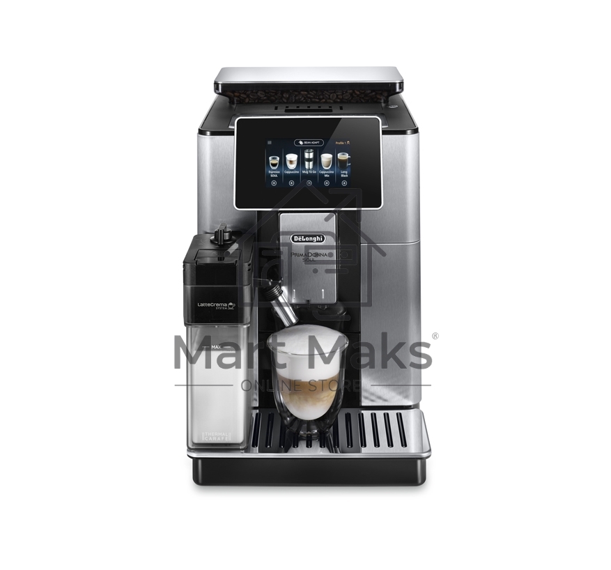 Кофемашина автоматическая DeLonghi ECAM610.74.MB черный/серебристый, исп. кофе - зерновой/молотый, 2.2 л, 1450 Вт, 19 Бар.