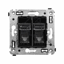Розетка компьютерная DKC Avanti 4402464 RJ-45 двойная, категория 5e 