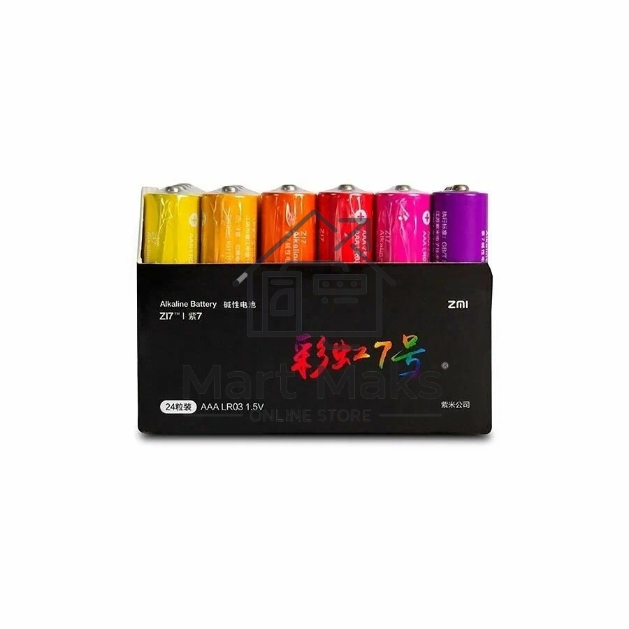 Батарея CUKTECH AAA rainbow alkaline 24 pellet