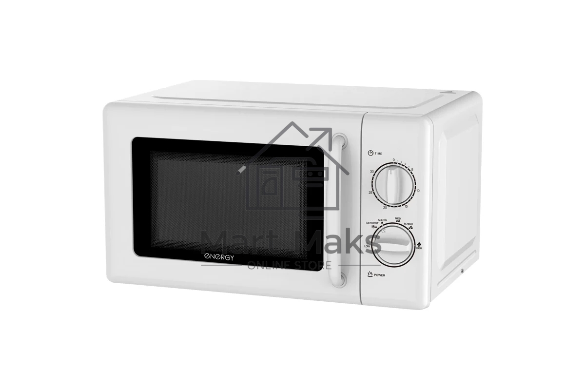 Микроволновая печь ENERGY EMW-20708 белый, 20 л, 700 Вт, переключатели - поворотный механизм