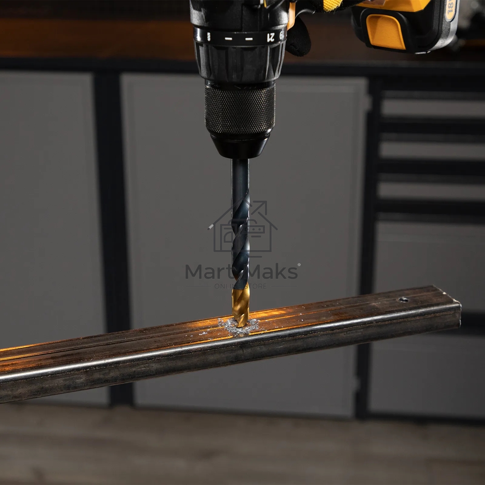 Набор сверл по металлу Denzel 1-13 мм, HSS-Tin, Golden Tip, 25 шт