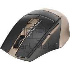 Мышь беспроводная A4Tech Fstyler FG35 золотистый/черный, 2000 dpi, радиоканал, USB, кнопки - 6