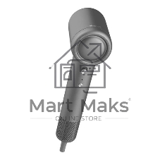 Фен Deerma DEM-CF51W темно-серый, 1400 Вт, компактный, ионизация