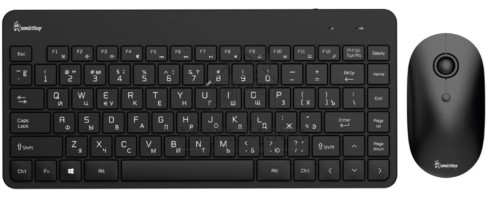 Комплект клавиатура+мышь Smartbuy 220349AG беспроводной, USB, 1600 DPI, чёрный