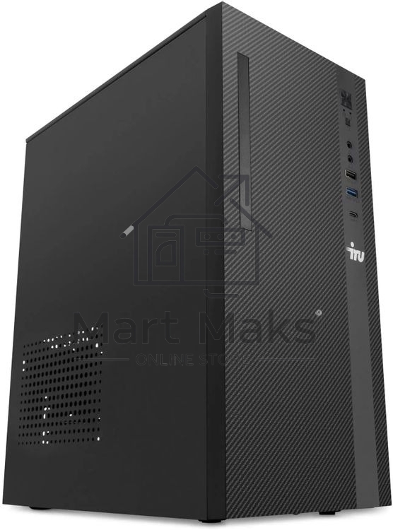 Компьютер IRU Planio 310H6SC MT i3 12100F (3.3) 8Gb SSD256Gb GT610 2Gb Windows 11 Pro GbitEth 230W черный (2153491)