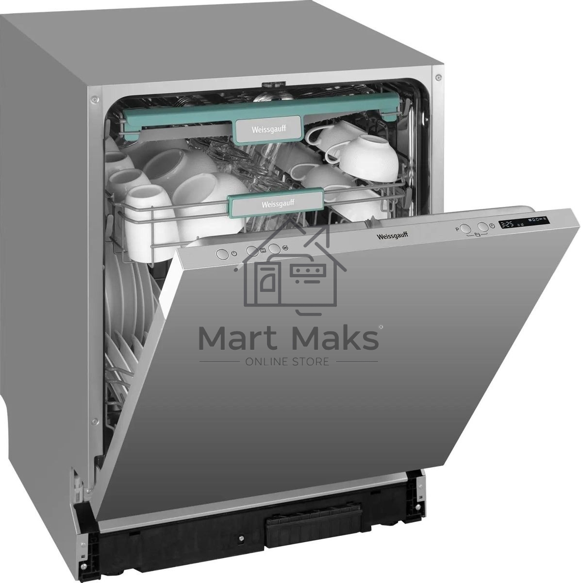 Встраиваемая посудомоечная машина Weissgauff BDW 6033 Wi-Fi Inverter Autoopen, полноразмерная