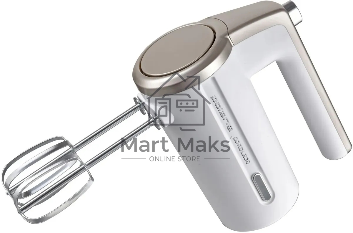 Миксер Polaris PHM-2024 CordLess беспроводной (200вт,3 скор.режима) белый