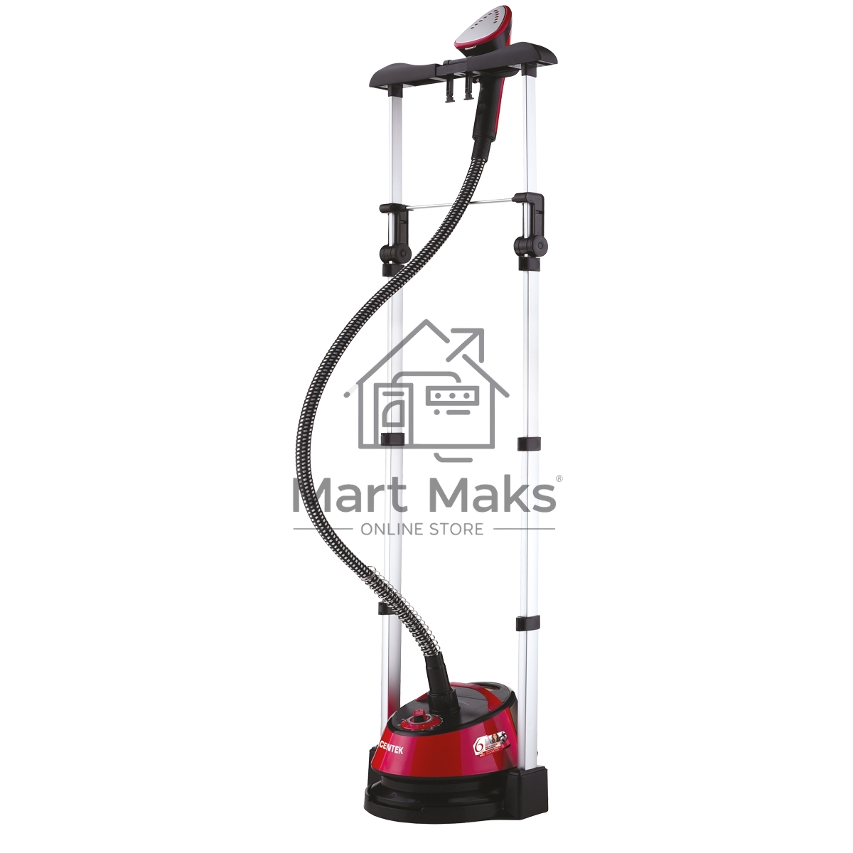 Отпариватель Centek CT-2372 малиновый, 2200 Вт, 45 г/мин, 1500 мл