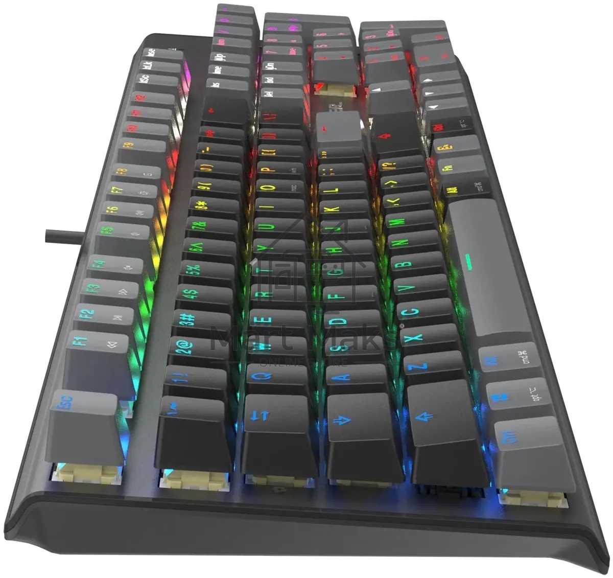 Клавиатура A4Tech Fstyler FS100 Neon проводная, USB, черный