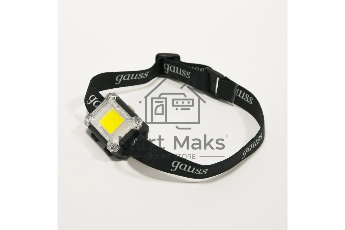 Фонарь налобный GAUSS GFL304 3W 180lm 3xAAA LED