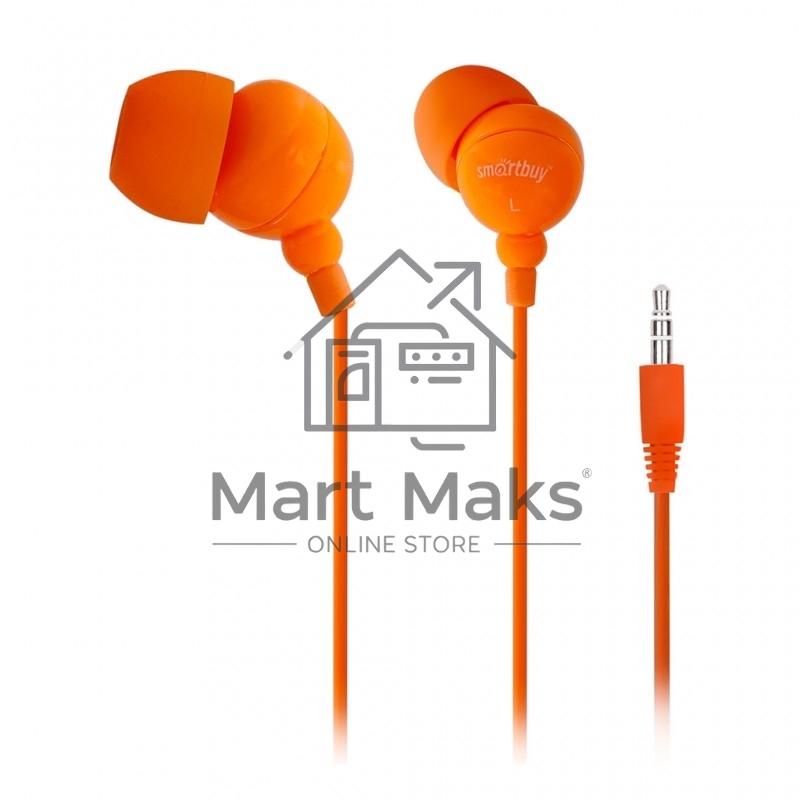 Внутриканальные наушники SmartBuy® COLOR TREND, оранжевые (арт. SBE-1300)/320