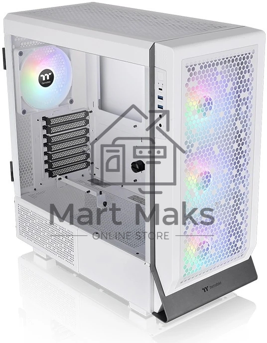 Компьютерный корпус Thermaltake Ceres 500 TG ARGb белый без БП ATX 4x140мм 2xUSB3.0 1xUSB3.1 audio bott PSU