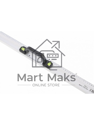 Линейка-уровень Matrix, 1000 мм, металлическая, пластмассовая ручка 2 глазка