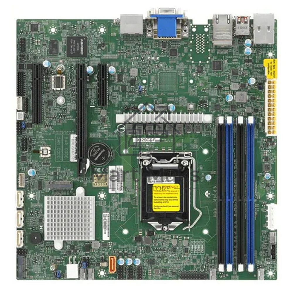 Материнская плата Supermicro X12SCZ-F-B Socket LGA1200 Intel W480E 4DDR4 ECC/DDR4 MicroATX