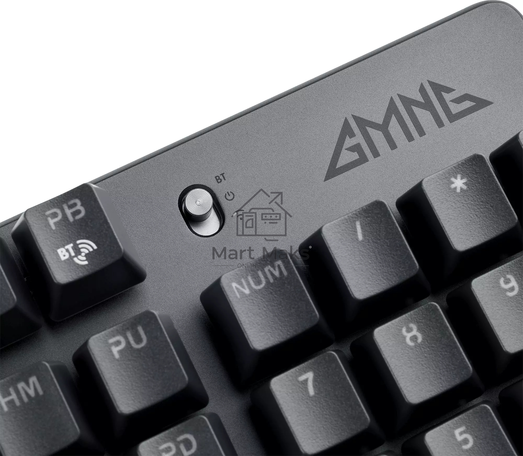 Клавиатура GMNG GG-KB785XW (1901105) беспроводная, USB, Bluetooth/Радиоканал, черный/серый