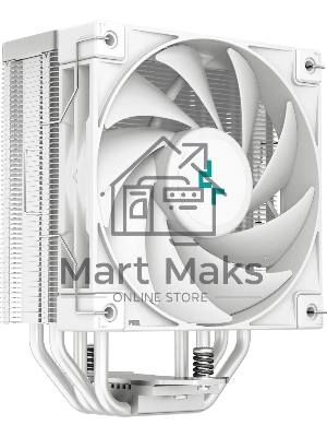 Кулер для процессора DEEPCOOL AK400 WH белый, 120 мм, алюминий/медь, 1850 об/мин, 29 дБ, 4 pin, 220 Вт, 155 мм