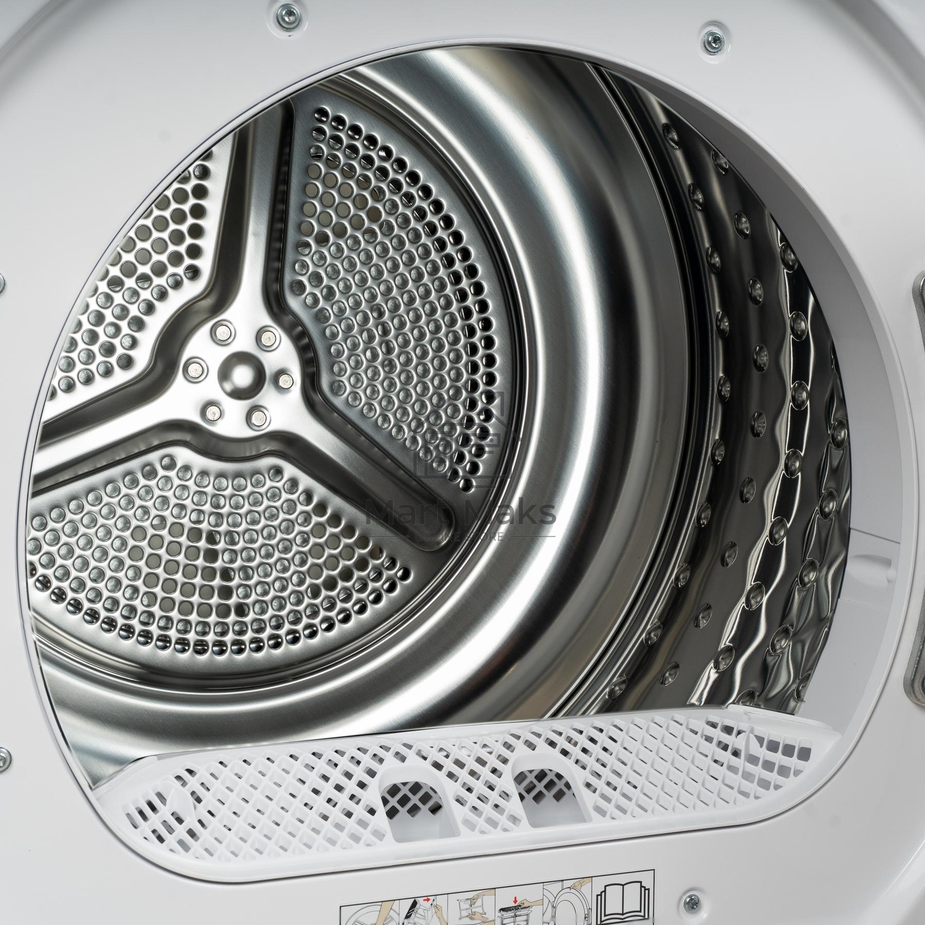 Сушильная машина Delonghi DTD 795 H FABIO белый, 7 кг, сушка - конденсационная, программ - 15, 59.6 x 84.5 x 49.9 см