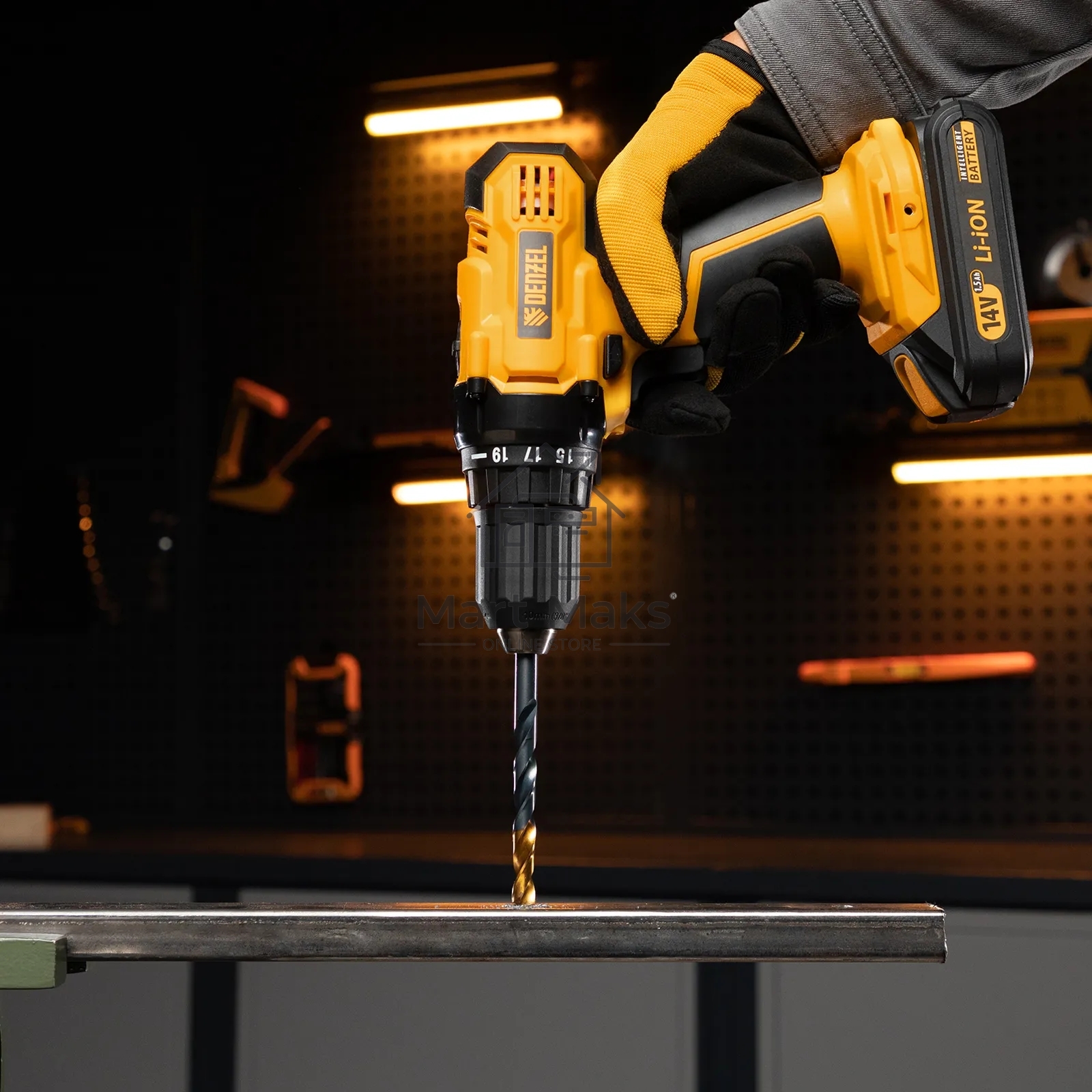 Набор сверл по металлу Denzel 1-13 мм, HSS-Tin, Golden Tip, 25 шт