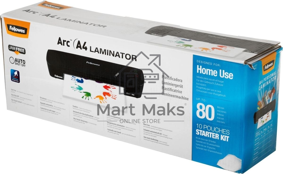 Ламинатор Fellowes Arc A4 черный (FS-45700) A4 (75-80мкм) 30 см/мин (2 вал.) лам.фото