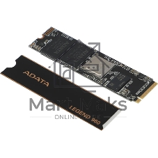 Накопитель SSD ADATA LEGEND 960, 2Tb, PCIe 4.0 x4, M.2 2280, NVMe, R/W 7400/6800, с радиатором