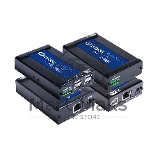 Удлинитель USB Infobit [iTrans USB2-TR80], до 80 м, с блоком питания 12В 1А 12Вт. Поддерживает RS232.