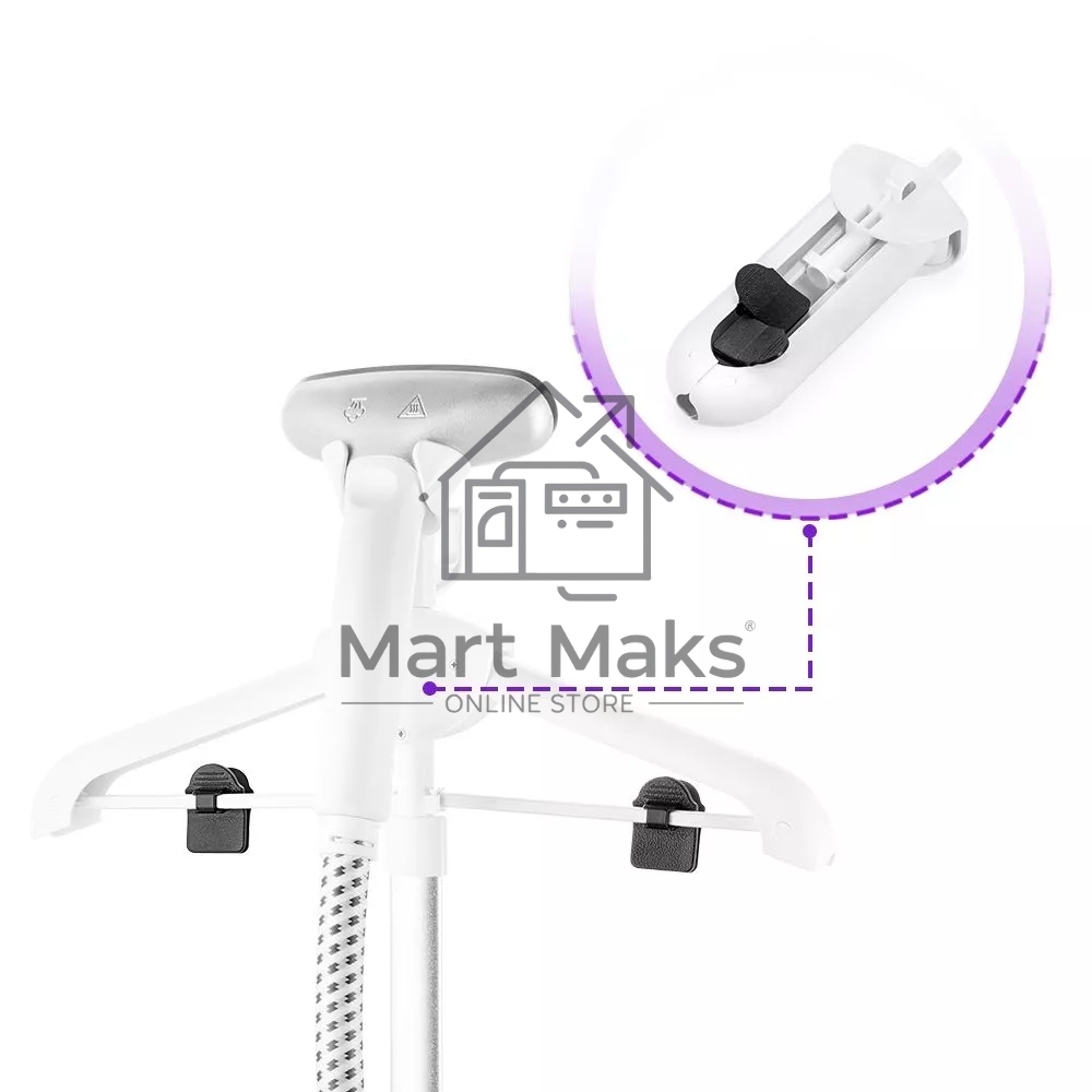 Отпариватель напольный Kitfort КТ-9155 2200Вт белый/черный