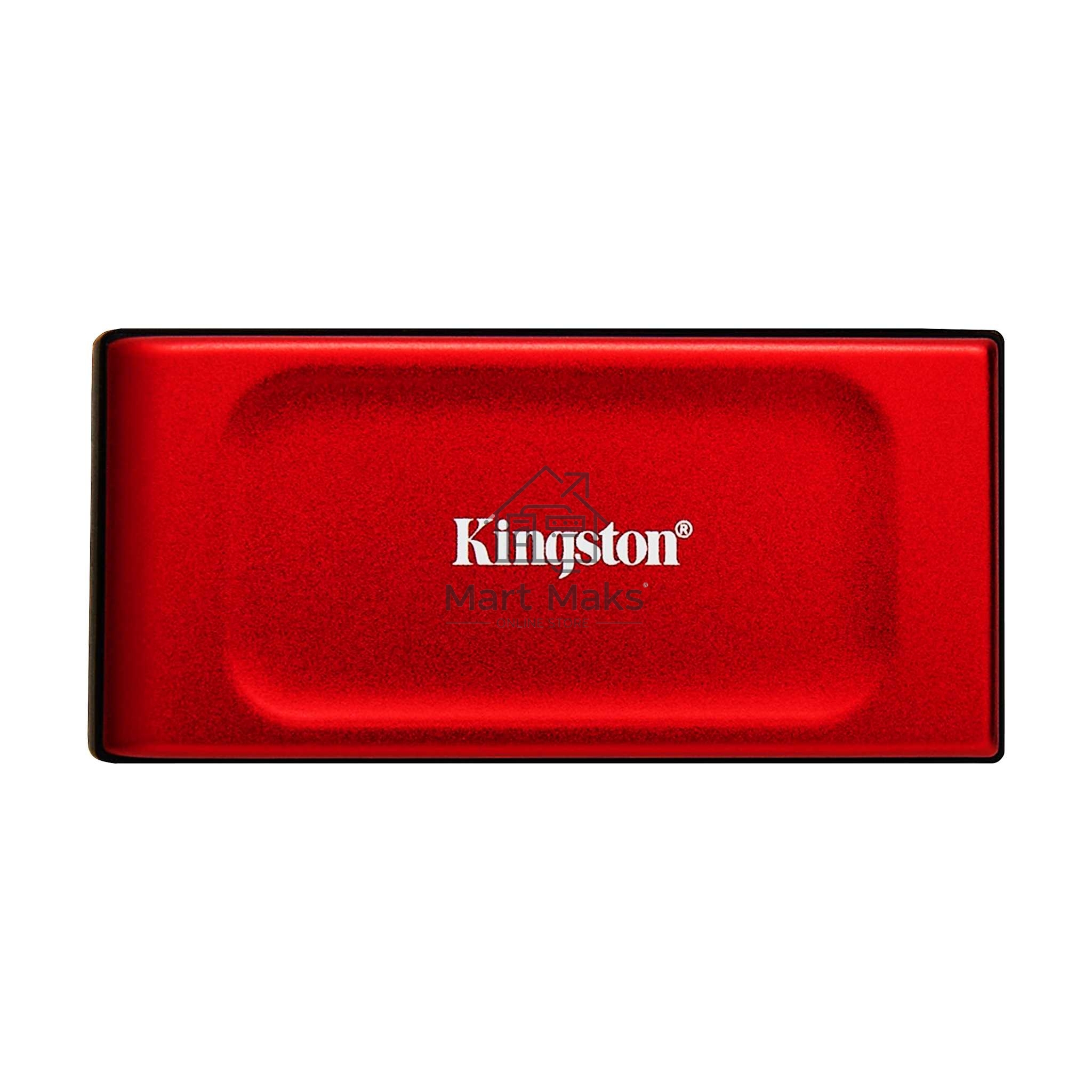 Твердотельный накопитель Kingston External SSD XS1000, 2000GB, Type-C/A, USB 3.2 Gen 2, R/W 1050/1000MB/s, 70x33x14mm, 29g., Red (5 лет)