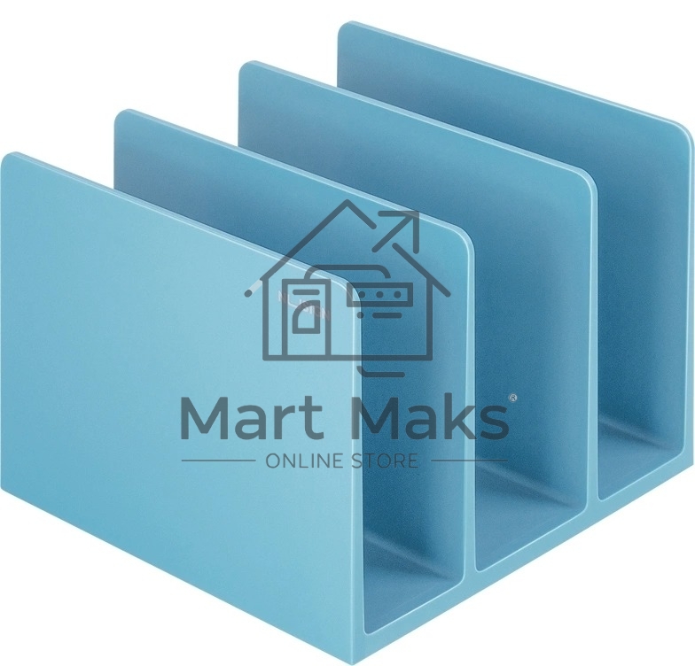 Подставка-ограничитель для книг Deli NS006BLUE Nusign 162x162x122мм синий
