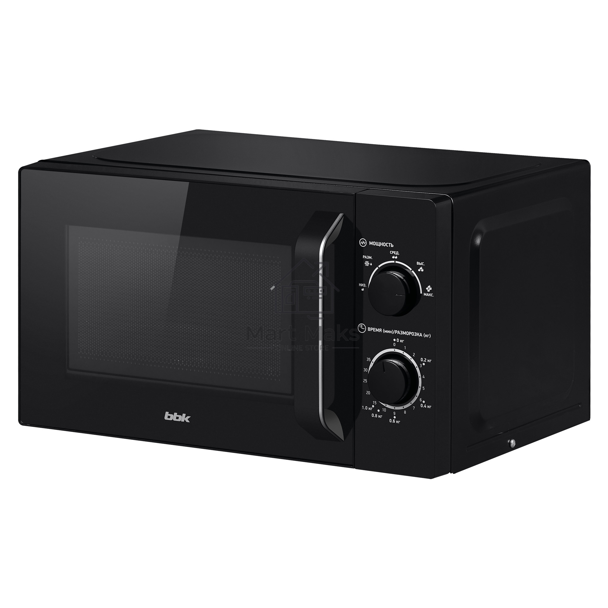 Микроволновая печь BBK 20MWS-760M/B черный, 20 л, 700 Вт, поворотный мехинизм