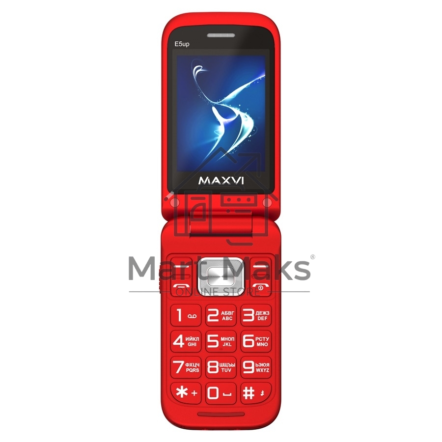 Мобильный телефон Maxvi E5 up красный