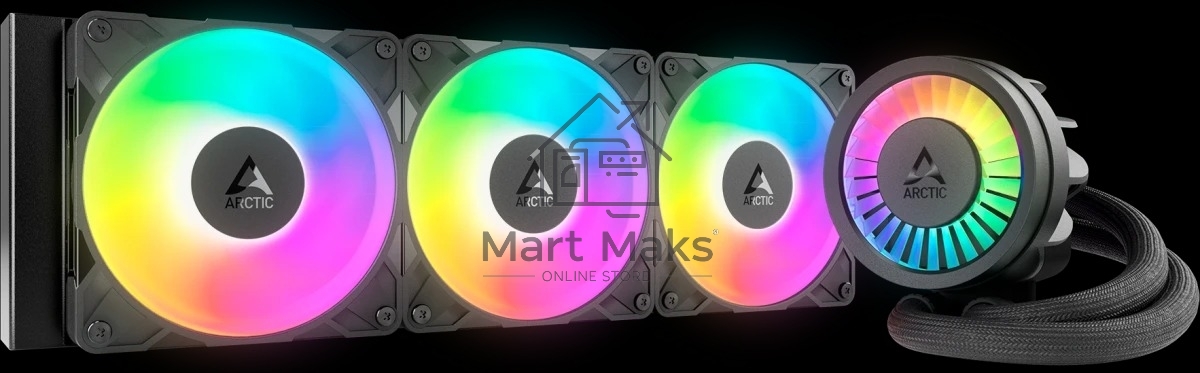 Система жидкостного охлаждения Arctic Cooling Liquid Freezer III Pro 360 ARGB ACFRE00184A черный 120мм алюминий+медь 2500rpm 31db 4-pin