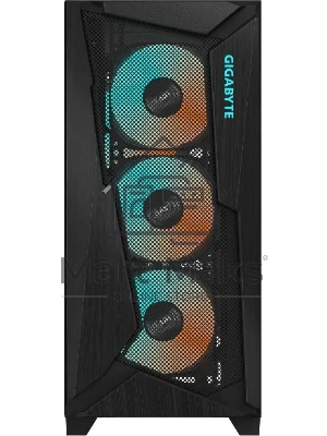 Компьютерный корпус Gigabyte C301G черный без БП ATX 4x120мм 4x140мм 2xUSB 3.0 audio bott PSU